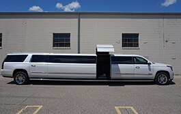 exterior of limousine