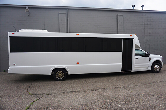 bus with window tint